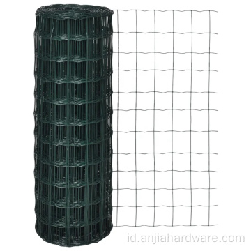 PVC Dilapisi Euro Wire Mesh Fence Green Color